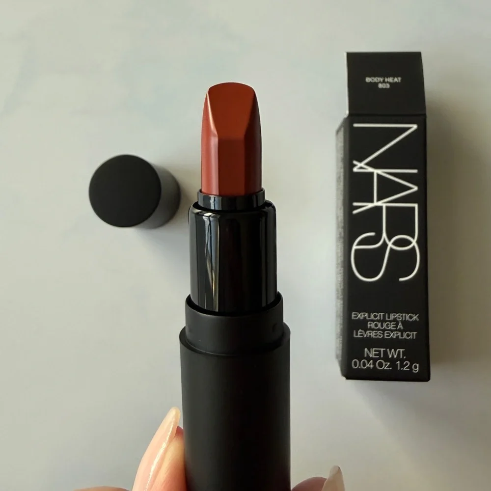 NARS Explicit Mini Lipstick in 803 Body Heat — Warm Brown-Red